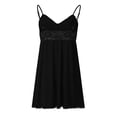 thumbnail image 4 of Stamzod Plus Size Nightgowns for Women V-Neck Lace Camisoles Sleep Shirt Spaghetti Strap Night Dress with Bow Decoration L, 4 of 7