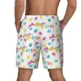 thumbnail image 4 of Goofa Happy Easter Printed Men's Swim Trunks Board Shorts Quick Dry Mens Swimming Trunks with Compression Liner,Breathable Fit Hawaii Beach Shorts-XX-Large, 4 of 9