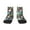 1 Black, variant on Colored Glass Pattern Quarter Crew Socks,Toe Seamed Ankle Socks,Cotton Cushioned Breathable Athletic Crew Sports Socks