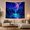 Ringed Sky Planet, variant on Magenta Moon Above a Cosmic Waterfall, Dreamy Fantasy for Space Lovers, Galaxy Landscape Wall Art, Housewarming Gift, Tapestry Wall Hanging for Bedroom, Living Room and Gaming Room