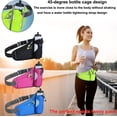 thumbnail image 6 of Running Belt Hydration Waist Pack with Water Bottle Holder for Men&Women Outdoor Sports (Black), 6 of 6