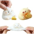thumbnail image 1 of Xihbxyly Juguete de Gel Suave para Hámster, Compañero Antiestrés, Material de Pvc Duradero, Diseño Portátil, Perfecto para El Trabajo o Viajes, Ideal para Cualquier Ocasión, Color Blanco y Amarillo., 1 of 3