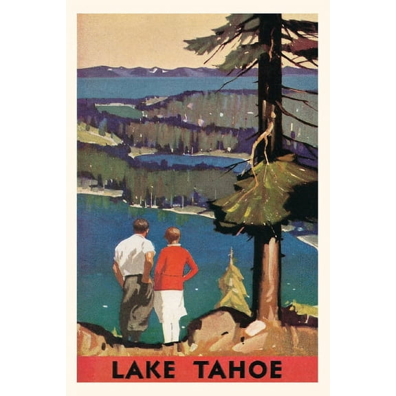 Pocket Sized - Found Image Press Journals: Vintage Journal Travel Poster for Lake Tahoe (Paperback)