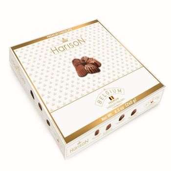 Harison Premium Chocolate Prailines Mulitple Form Box in Wrap 8.47 oz