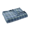 thumbnail image 3 of Better Homes & Gardens Woven Chenille Plaid Throw Blanket, Blue Silver ,50x72 Inches, 3 of 6