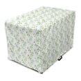 thumbnail image 1 of Leaf Dog Crate Cover, Symmetrical Olive Leaves and Wavy Branches with Patterns Classical Illustration, Easy to Use Pet Kennel Cover Small Dogs Puppies Kittens, 7 Sizes, Green, by Ambesonne, 1 of 6