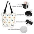 thumbnail image 3 of Lsque Corgi Dog And Heart Pattern Beach Tote,Shoulder Handbag,Spacious Tote Bag,Lightweight Travel Bag,Versatile Shopping Bag, 3 of 6