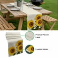 thumbnail image 5 of Summer Sunflowers Table Runner - 72 Inch Long, Kitchen Dining Table Runner Dresser Scarves, Farmhouse Pastoral Botanical Flower Farmhouse Decor for Coffee Tables Wedding Party Banquet, 5 of 8