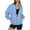 *Blue, variant on ClodeEU Zip Up Jackets For Womens, Long Sleeve Sweatshirts ,Fall Outerwear with Pockets Blue,Womens Plus L