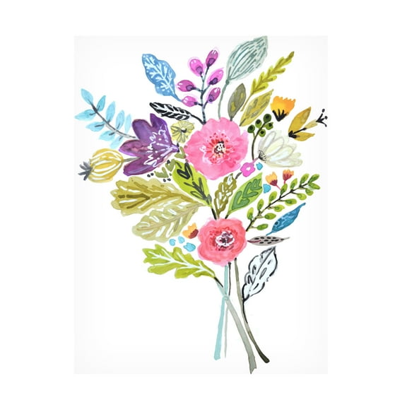 Trademark Fine Art Karen Fields Simple Short Stems III Canvas Wall Art