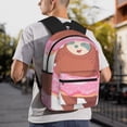 thumbnail image 5 of Yield Sloth with Donuts1 Print Backpack for Women Men, Lightweight Casual Travel Daypack, Classic Basic College Backpack, Middle School Bag, 5 of 5