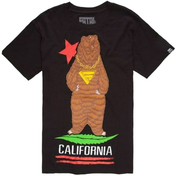 FATAL CLOTHING Street Wear California Gold Bear T-Shirt M - Walmart.com