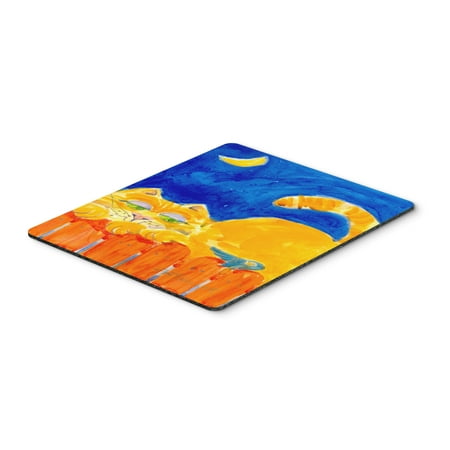 - Orange Tabby Cat on the fence Mouse Pad, Hot Pad or Trivet