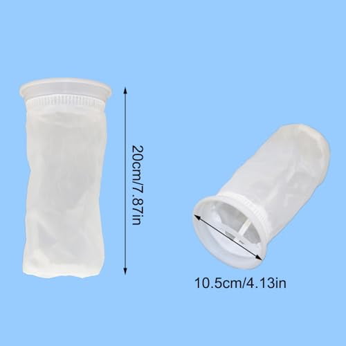 2 Pack IBC Water Tote Lid Filter Nylon Filter Screen Rainwater Barrel Leaf Catcher for Water Tank Cover Washable White