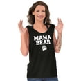 thumbnail image 3 of Mama Bear Paw Print Cute Mothers Day Womens Plus Size Graphic Tank Top Brisco Brands 2X, 3 of 5