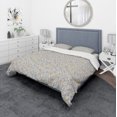 thumbnail image 1 of Designart 'Abstract Monochromic Pattern with Contour Leaves' Modern & Contemporary Bedding Set - Duvet Cover & Shams, 1 of 4