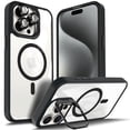 thumbnail image 5 of NGB SUPREMACY For iPhone 15 Pro Case Built-In Camera Guard Kickstand Lens Protector Wireless Charging MagSafe/Qi Magnetic Car Mount Apple iPhone 15 Pro Phone Case Cover, 5 of 8