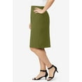 thumbnail image 3 of Jessica London Women's Plus Size  Casual Tummy Control Bi-Stretch Pencil Skirt, 3 of 5