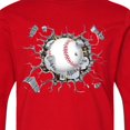thumbnail image 4 of Inktastic Baseball Breakthrough Long Sleeve Youth T-Shirt, 4 of 5