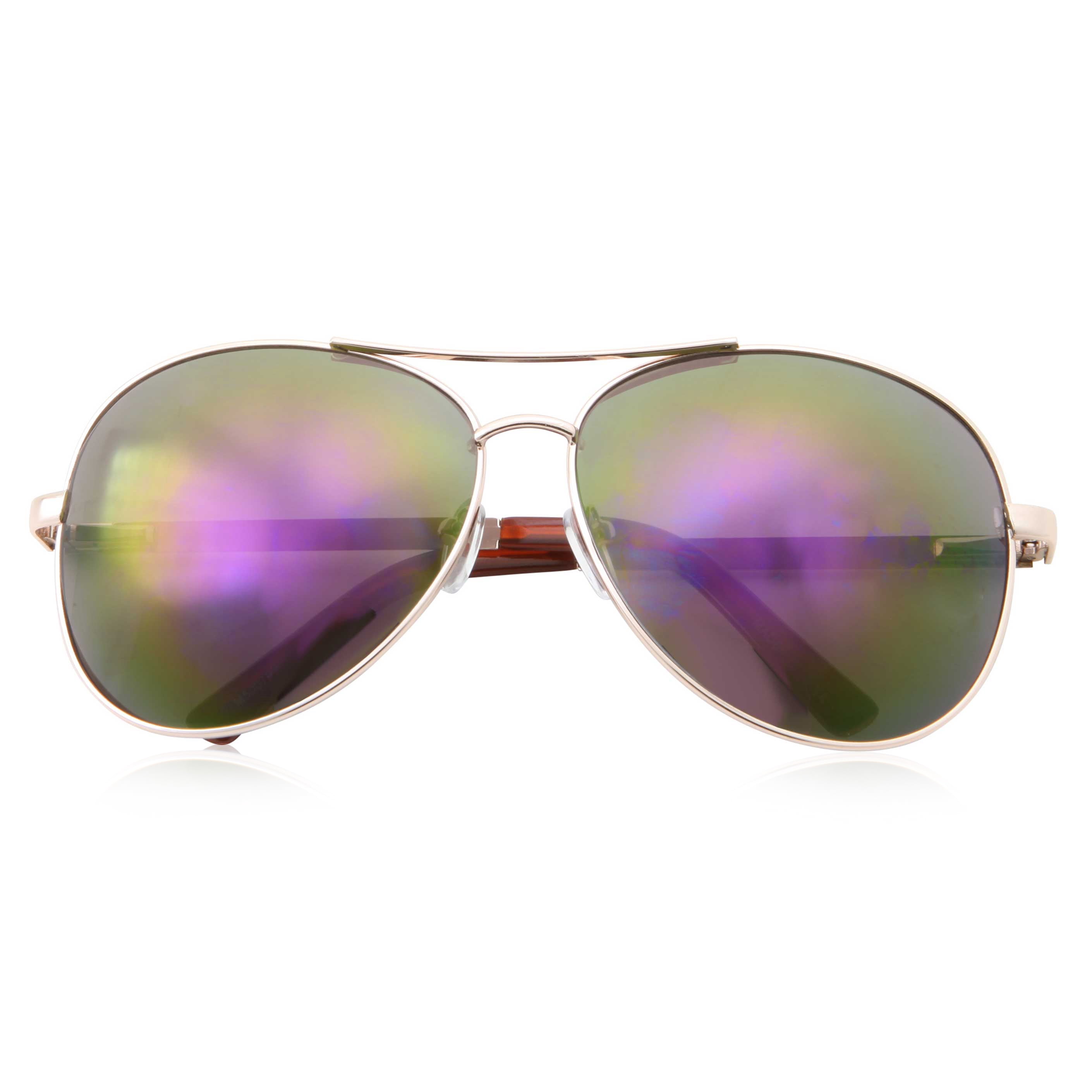 grinderPUNCH Trendy Oversized Classic Metal Frame Aviator Sunglasses