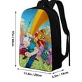 thumbnail image 2 of 17in Adventure Time Graphic Laptop Backpack for Women Men, Computer Bag Casual Large Daypack for Work Trip, 2 of 8