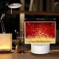 thumbnail image 6 of Cauagu Red Gold Glitter for Rectangle Acrylic Night Light - Acrylic Modern Bedside Light with LED Light Lamp Base - Decorative Night Lamp for Restaurant Bar Cafe Shop, 6 of 9