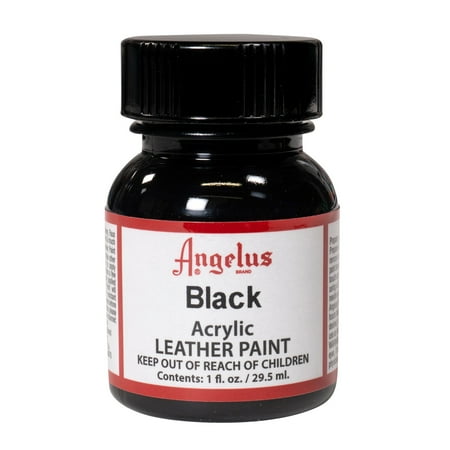 UPC: 0086366710012 | Angelus® Acrylic Leather Paint  1 oz.  Black