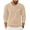 Light Khaki, variant on COOFANDY Knit Polo for Men Long Sleeve Collared Sweater Polo Business Casual Polos with Pocket