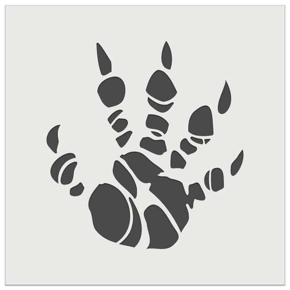 Dragon Claw Footprint Talon DIY Cookie Wall Craft Stencil - 5.5 Inch