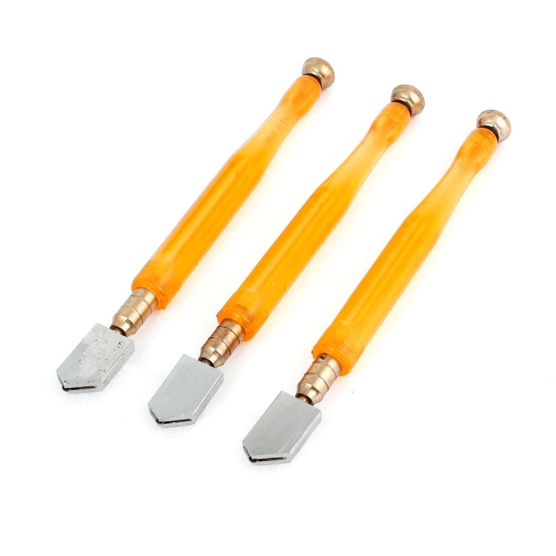 1020mm Stanard Clear Yellow Handle Self Lube Carbide Tip Glass Cutter