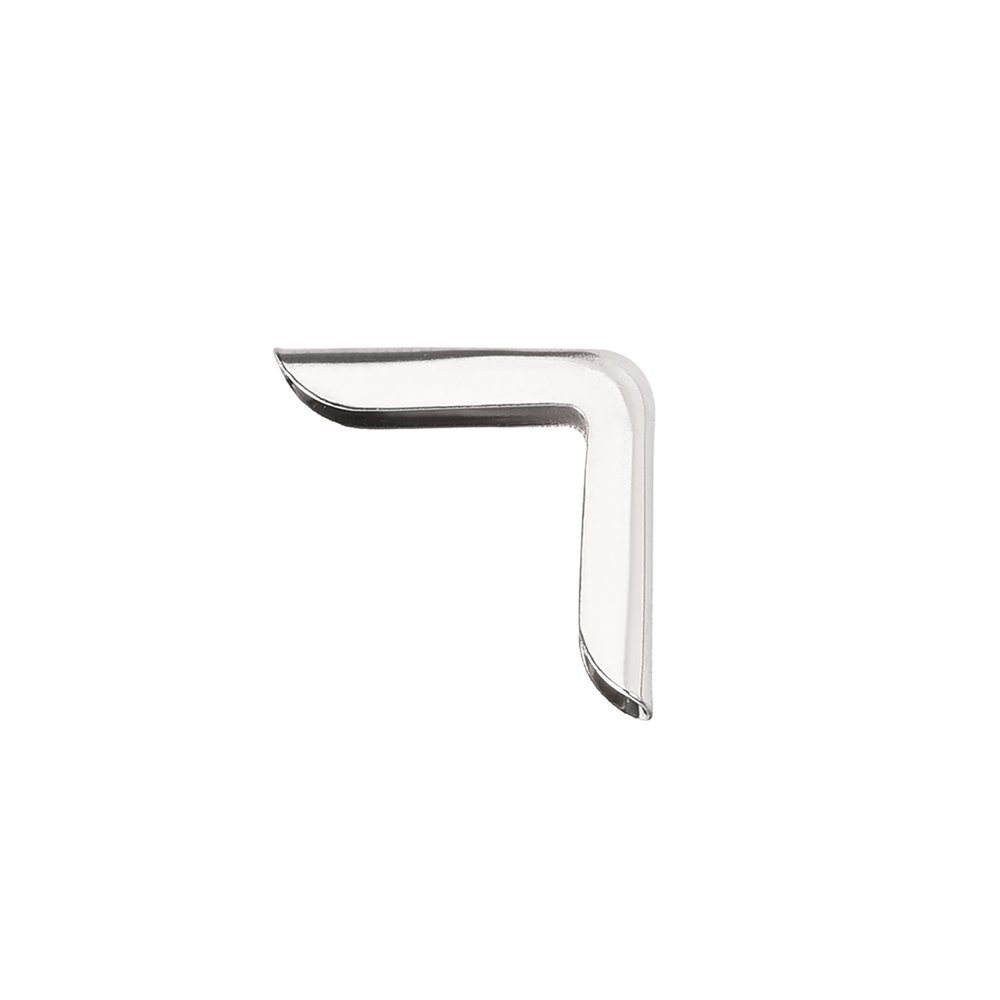 Metal Book Corner Protectors Edge Cover Guard 15 x 15 x 3mm Silver Tone