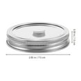 thumbnail image 4 of MOVTOTOP 2Pcs Mason Jar Sealer Lids Regular Mouth Canning Lids And Rings For Home Users, 4 of 7