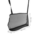thumbnail image 1 of Car Net Pocket Handbag Holder Folding Mesh Organizer For Extra Storage, Ideal Size, Barrier For Naughty Pets, With Simple Installation, Compatible With Most Armrest Boxes, 1 of 8