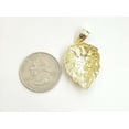 thumbnail image 3 of 10k yellow Gold lion head face leo zodiac Pendant charm fine gift jewelry 3.7g, 3 of 11