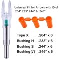 thumbnail image 2 of 6-Pack X Lighted Nock Universal LED S Nock Fit Arrows .204 .233 .244 .246 Inside Diameter Automatically Bowstring Screwdriver Included, 2 of 5