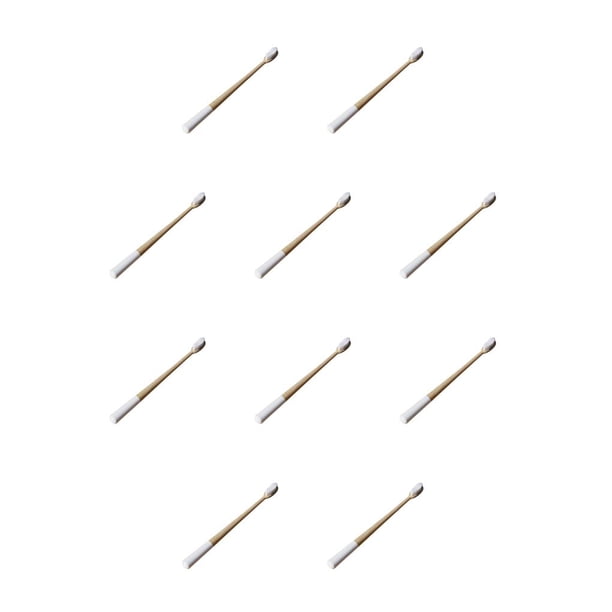 Cepillos de bambú natural Qarigey Herramienta de limpieza oral de carbón nylon 10piezas