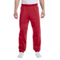 thumbnail image 2 of Jerzees Mens NuBlend Elastic Bottom Sweatpants, 3X, True Red, 2 of 2
