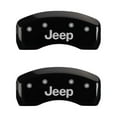 thumbnail image 2 of MGP 4 Caliper Covers Engraved Front JEEP Engraved Rear JEEP Grill logo Red finish silver ch Fits select: 2014-2016 JEEP PATRIOT SPORT, 2016 JEEP COMPASS LATITUDE, 2 of 2