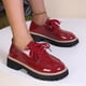 thumbnail image 3 of Xucatan Women's British Style Leather Loafers, Fashion Lace-Up Low Top Shoes with Mid Heel, Comfortable Casual & Dressy Oxfords for Women Gift, 3 of 7