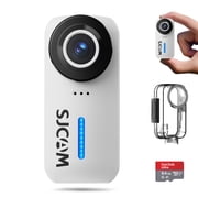 SJCAM C110+ 4K30FPS Action Camera Ultra HD with EIS, 170 Degree Wide Angle 98FT Waterproof Camera (White)
