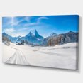 thumbnail image 2 of Winter in Bavarian Alps Panorama - Landscape Canvas Art Print, 2 of 4