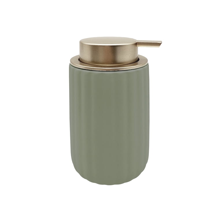 Beautiful by Drew Barrymore Green Ceramic Soap & Lotion Dispenser photo 1