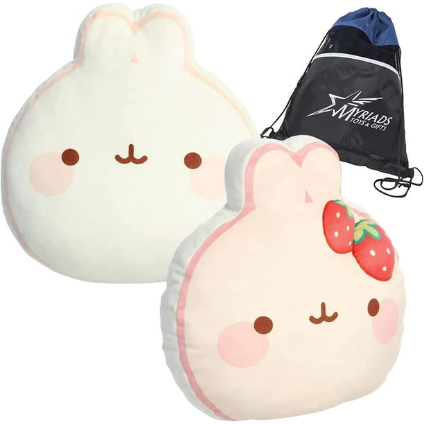 Aurora Molang Squishy Pillows: Squishy Molang and Squishy Strawberry Molang with Myriads ...
