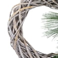 thumbnail image 3 of Northlight Frosted Pine Cone and Foliage Artificial Christmas Twig Wreath, 15 Inch, Unlit, 3 of 4