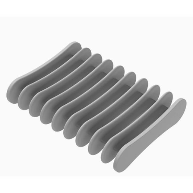 Jabonera de silicona a prueba de drenaje de 6 piezas for baño - No requiere perforación