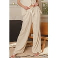 thumbnail image 2 of Zenana Women’s Linen Drawstring Wide-Leg Lightweight Pants, 2 of 7