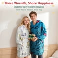 thumbnail image 3 of Oversized Hoodie Blanket Sweatshirt,Super Soft Warm Comfortable Fleece Giant Pullover with Large Front Pocket,for Adults Men Women Teenagers Kids Wife Girlfriend, 3 of 7
