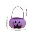 thumbnail image 3 of Extra Large Halloween Woven Basket Long Handle Tote, Storage Bag for Halloween Candy, Gifts, and Toy Organization, 3 of 7