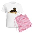 thumbnail image 6 of CafePress - Rottweiler Women's Light Pajamas - Women's Short Sleeve Print T-Shirt and Pants Light Cotton Pajama Set, 6 of 7