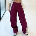 thumbnail image 2 of REORIAFEE Wide Leg Sweatpants Women Extra Large Patchwork Print Palazzo Pants Scrunch Butt Lift Tie Knot Casual Pants Lightweight Baggy Stretchy Trousers 2024 Trending Fashion Clothing, 2 of 6